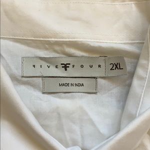 FiveFour white long sleeved button down.